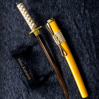 15-inch Gold Dragon Mini Katana