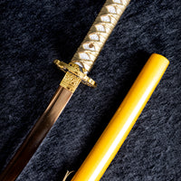 15-inch Gold Dragon Mini Katana