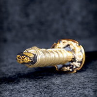 15-inch Gold Dragon Mini Katana