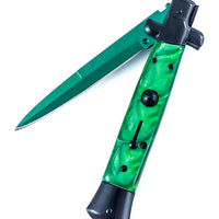 Gamma Doppler Emerald Stiletto Knife