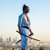 Battle-Ready Zoro's Black Enma Katana in Action