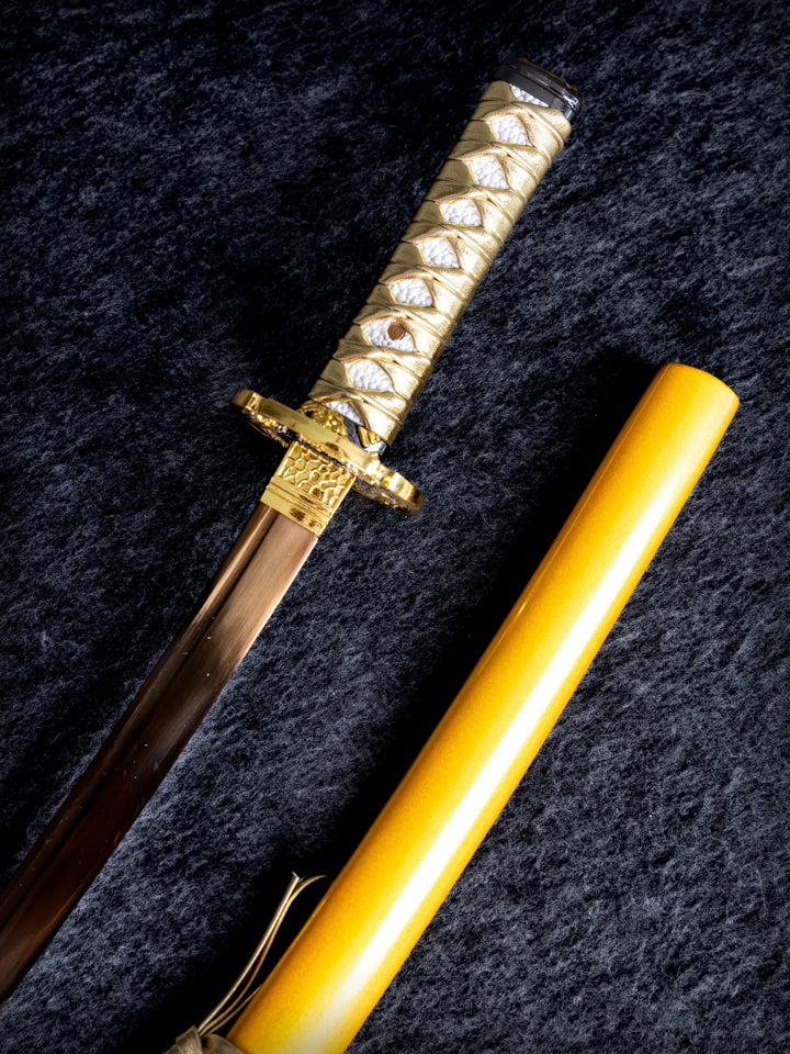 15-inch Gold Dragon Mini Katana