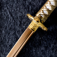 15-inch Gold Dragon Mini Katana