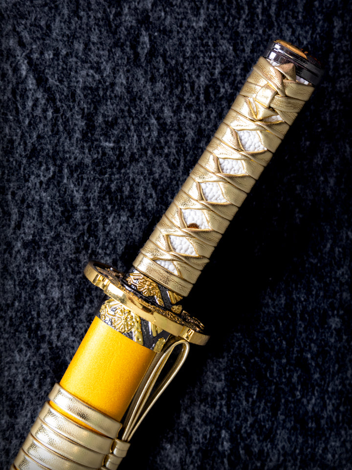15-inch Gold Dragon Mini Katana