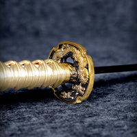 15-inch Gold Dragon Mini Katana