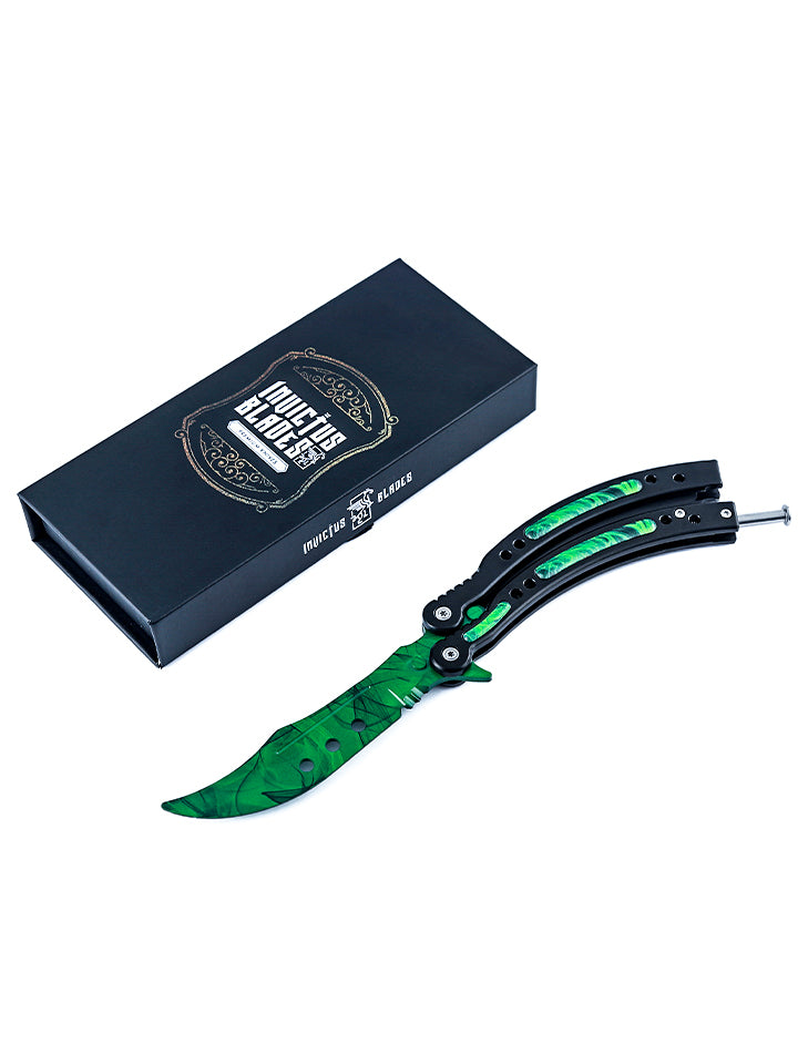 Gamma Doppler Emerald Butterfly Knife