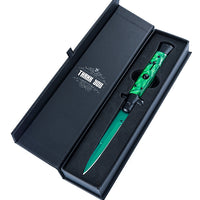 Gamma Doppler Emerald Stiletto Knife