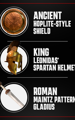 Ancient Warrior Defense & Sword Bundle – Shield, Helmet & Gladius Set