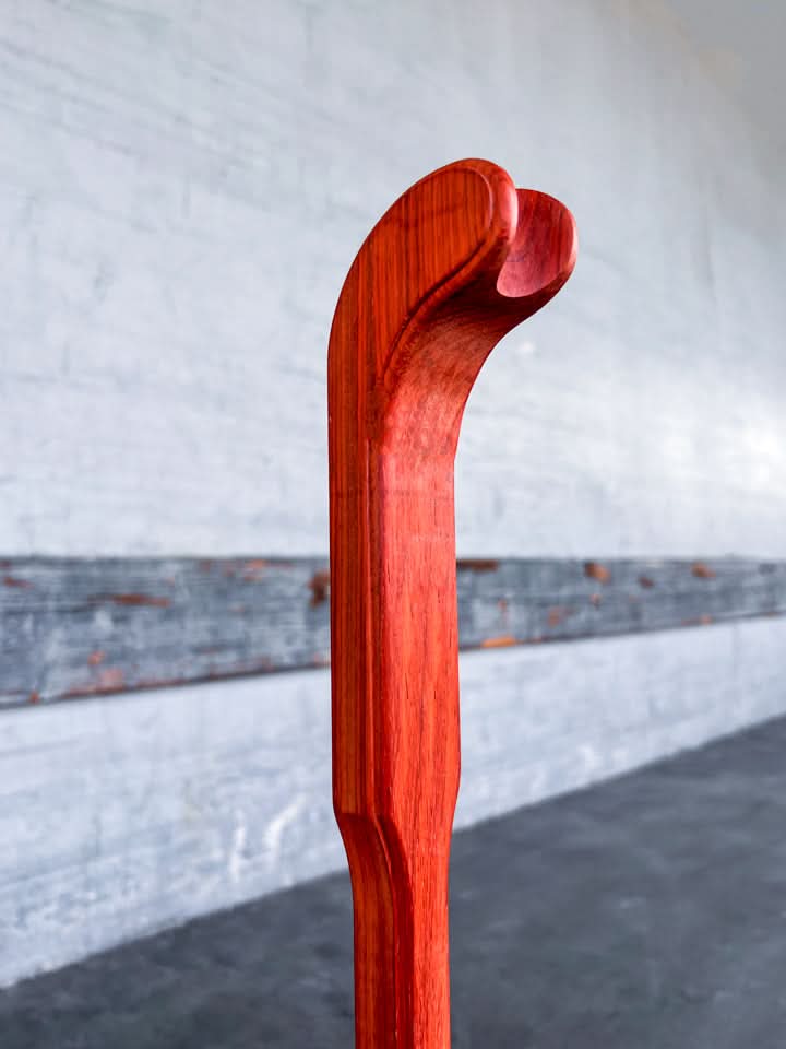 Upright Sword Stand - Dark Wood