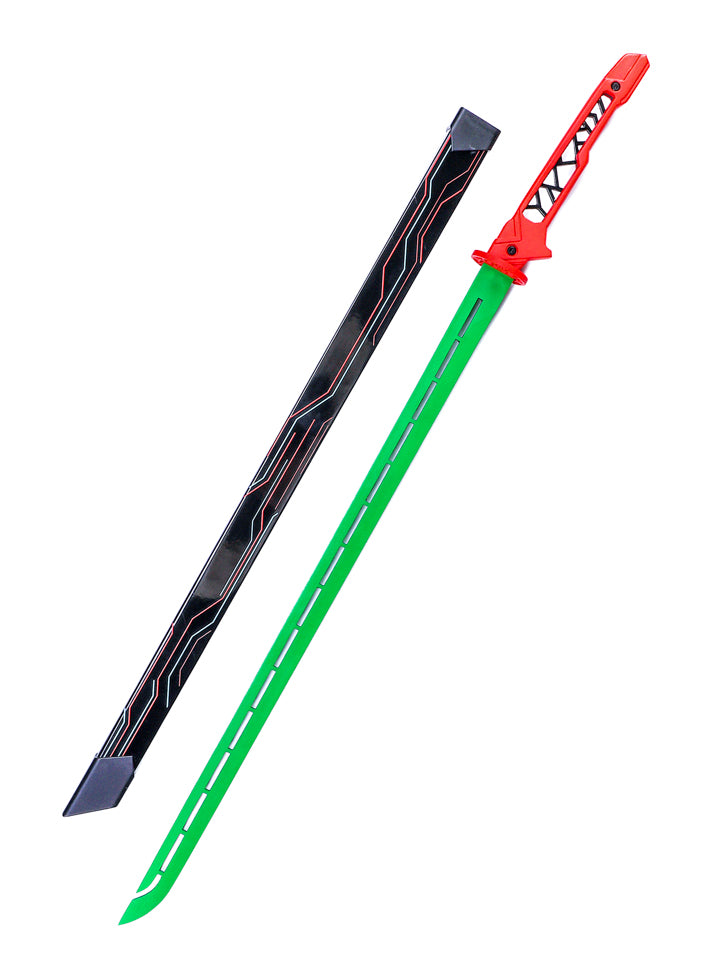 Cyberpunk Neon Katana (Green x Pink) (DULL)