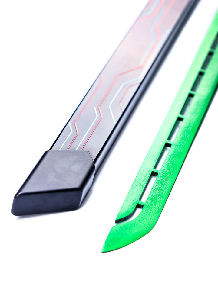 Cyberpunk Neon Katana (Green x Pink) (DULL)