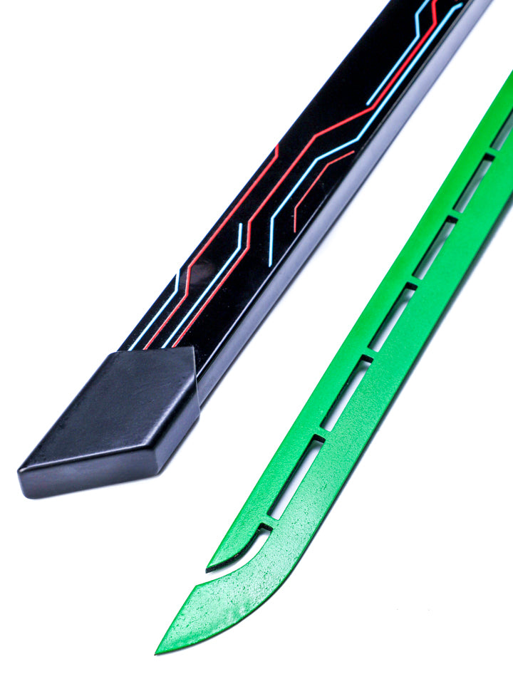 Cyberpunk Neon Katana (Green x Pink) (SHARP)