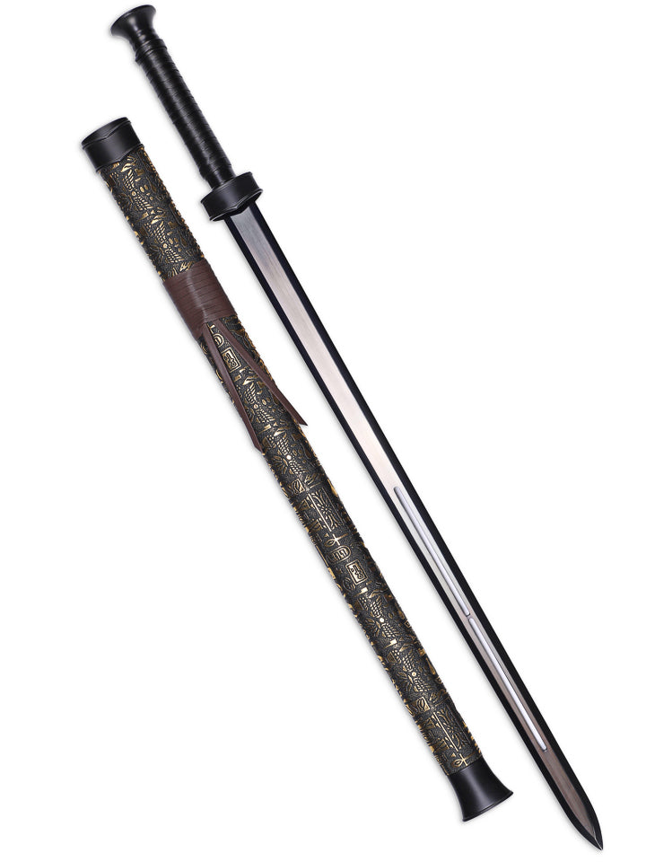 Obsidian Jian Legacy Sword (1060 Carbon Steel)