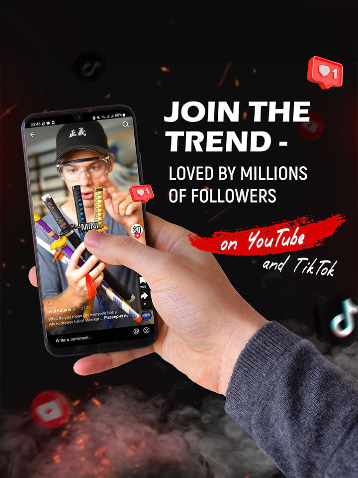 15-inch Gold Dragon Mini Katana