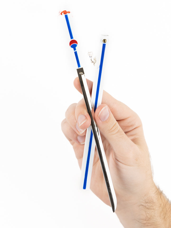 Sasuke Grass Cutter Keychain + Stand